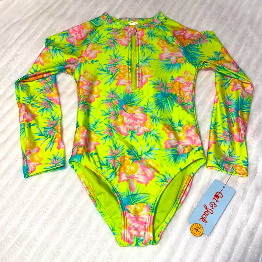 NWT Cat & Jack long sleeve swimsuit - Picture 1 of 6